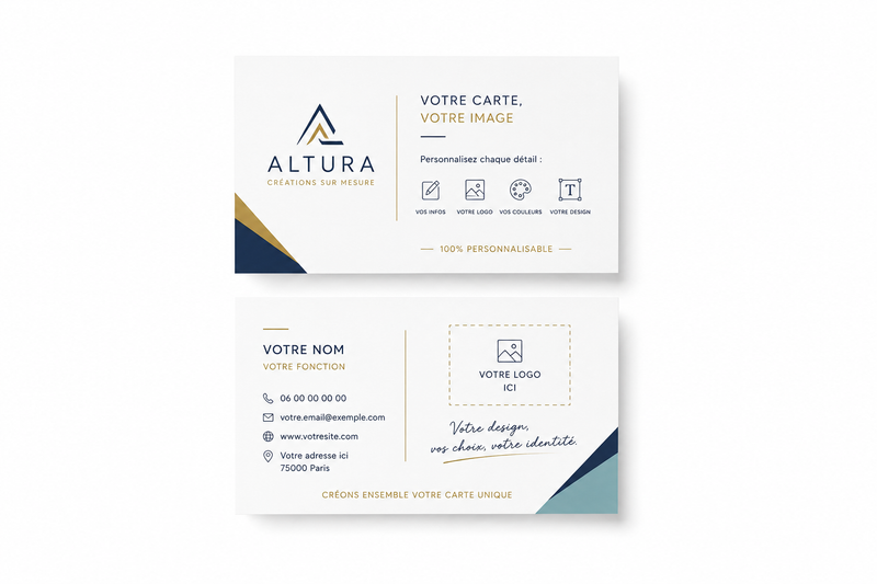 Cartes de visite standard