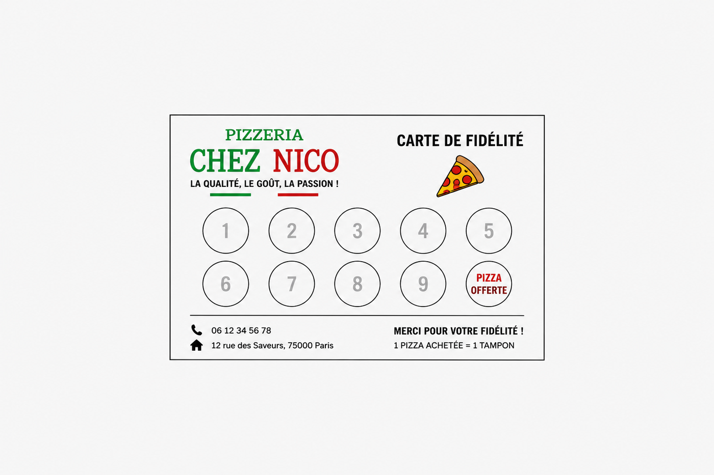 Transformation Cartes de fidélité - Avant
