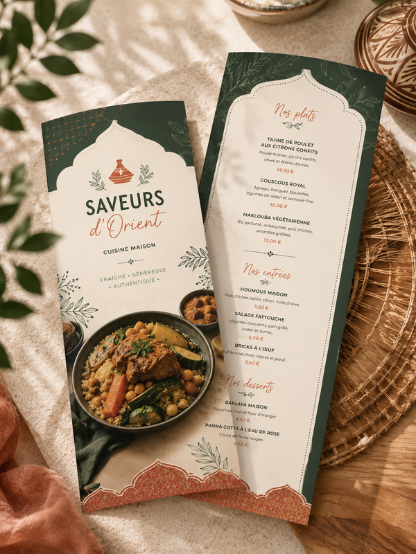 Cartes de menu
