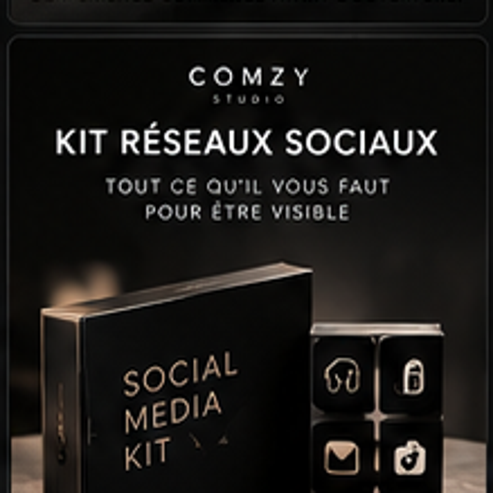 COMZY Studio - Kit réseaux sociaux