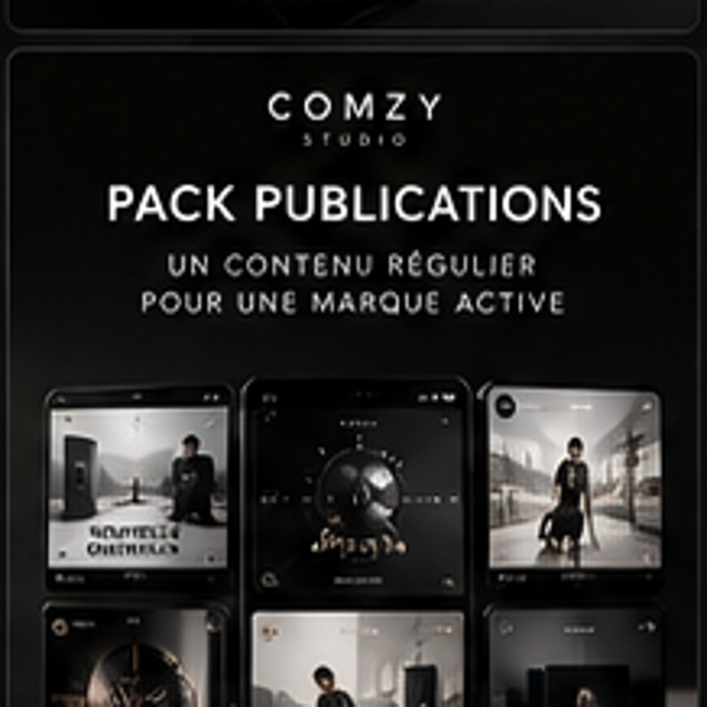 COMZY Studio - Pack publications réseaux sociaux