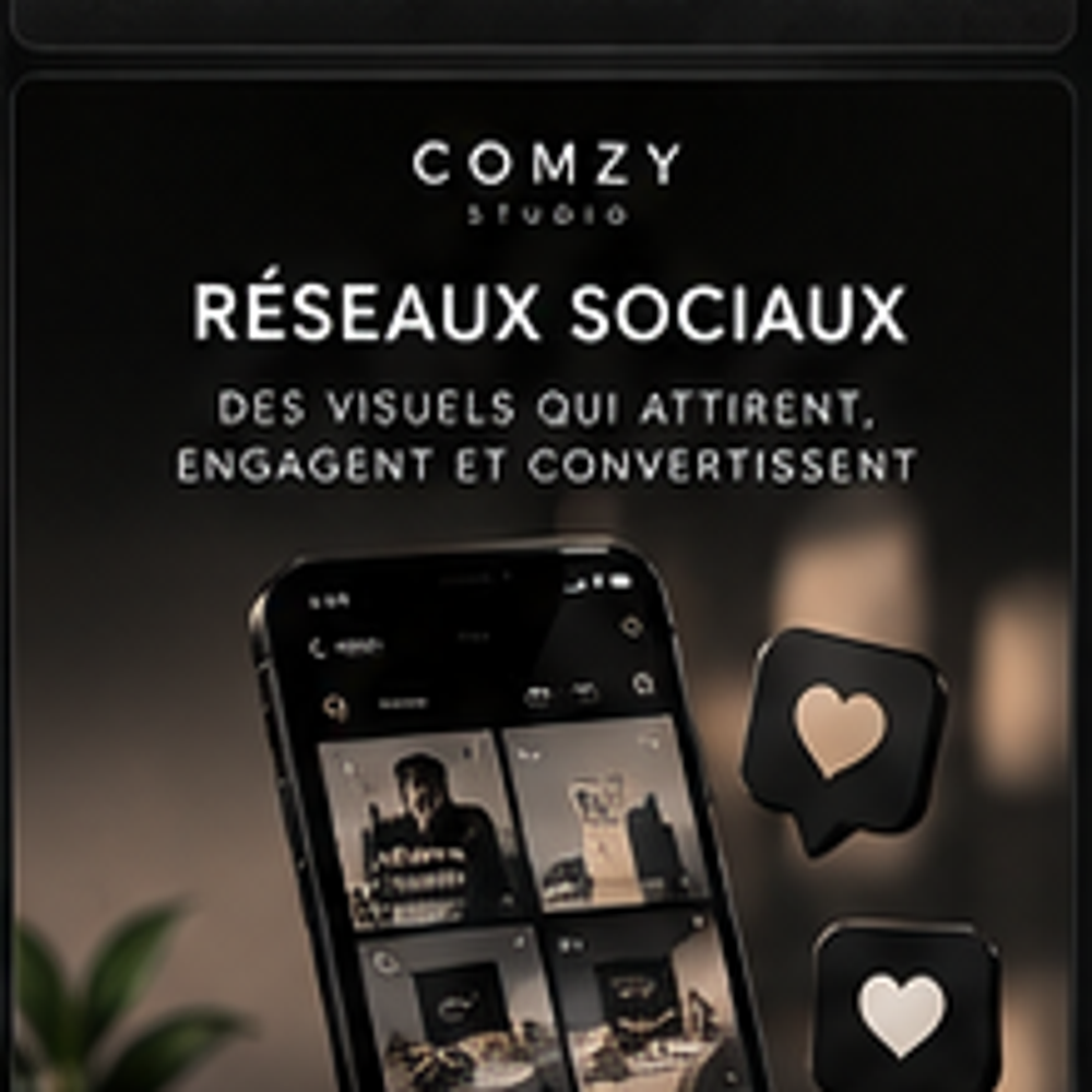 COMZY Studio - Publication réseaux sociaux