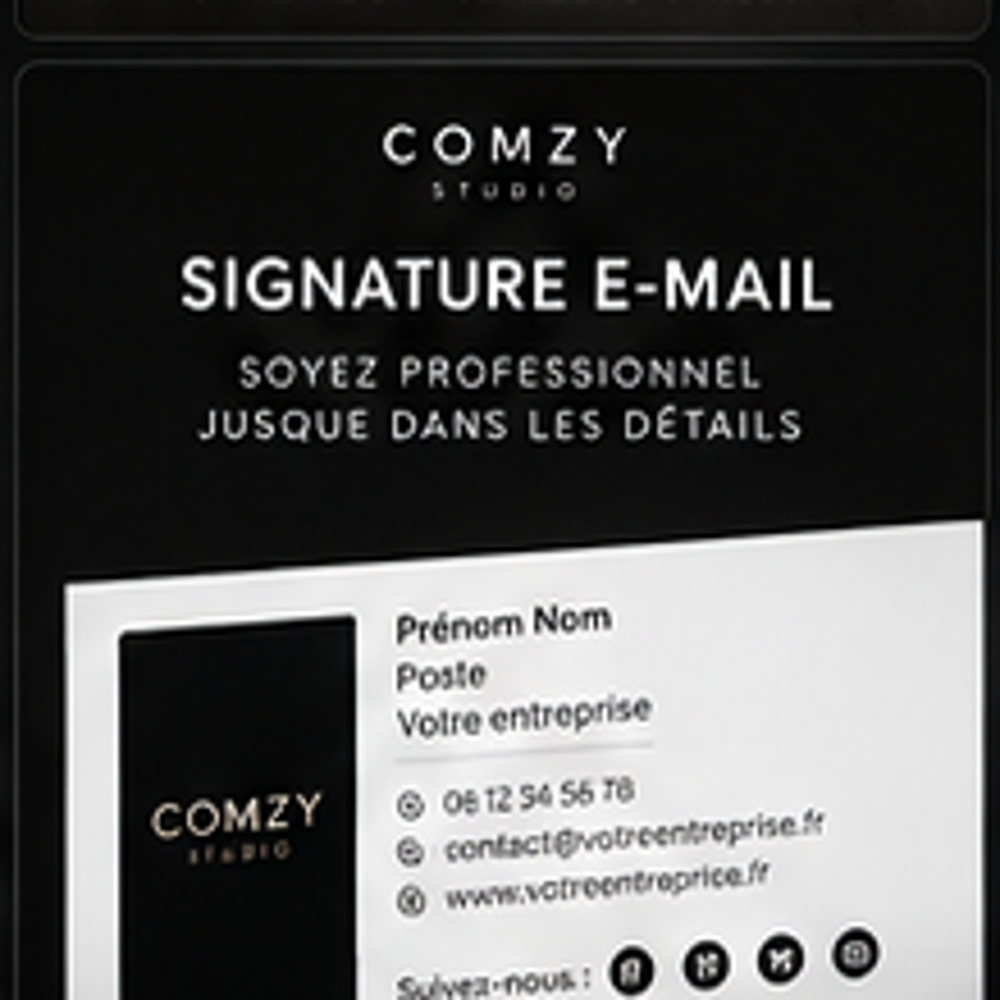 COMZY Studio - Signature e-mail